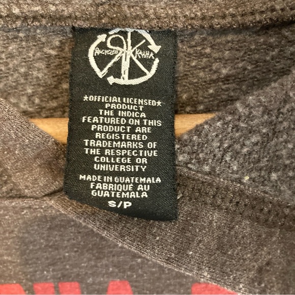 VIRGINIA TECH WOMEN'S HOODIE SWEATSHIRT, SZ- SM, BROWN w/LETTERING & EMBLEM - Picture 6 of 9